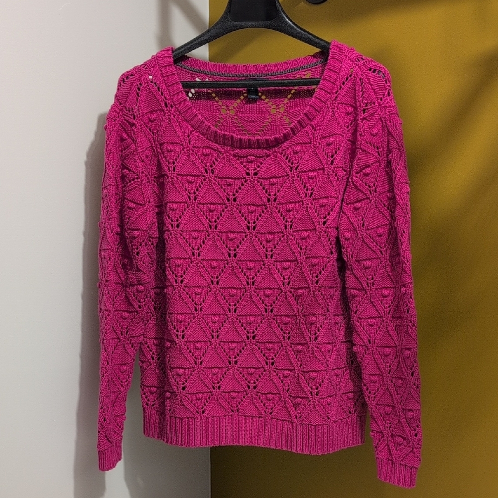 Tommy Hilfiger Fuchsia Crew Neck Sweater